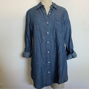 Sonoma Blue Printed Button-Up Shirt